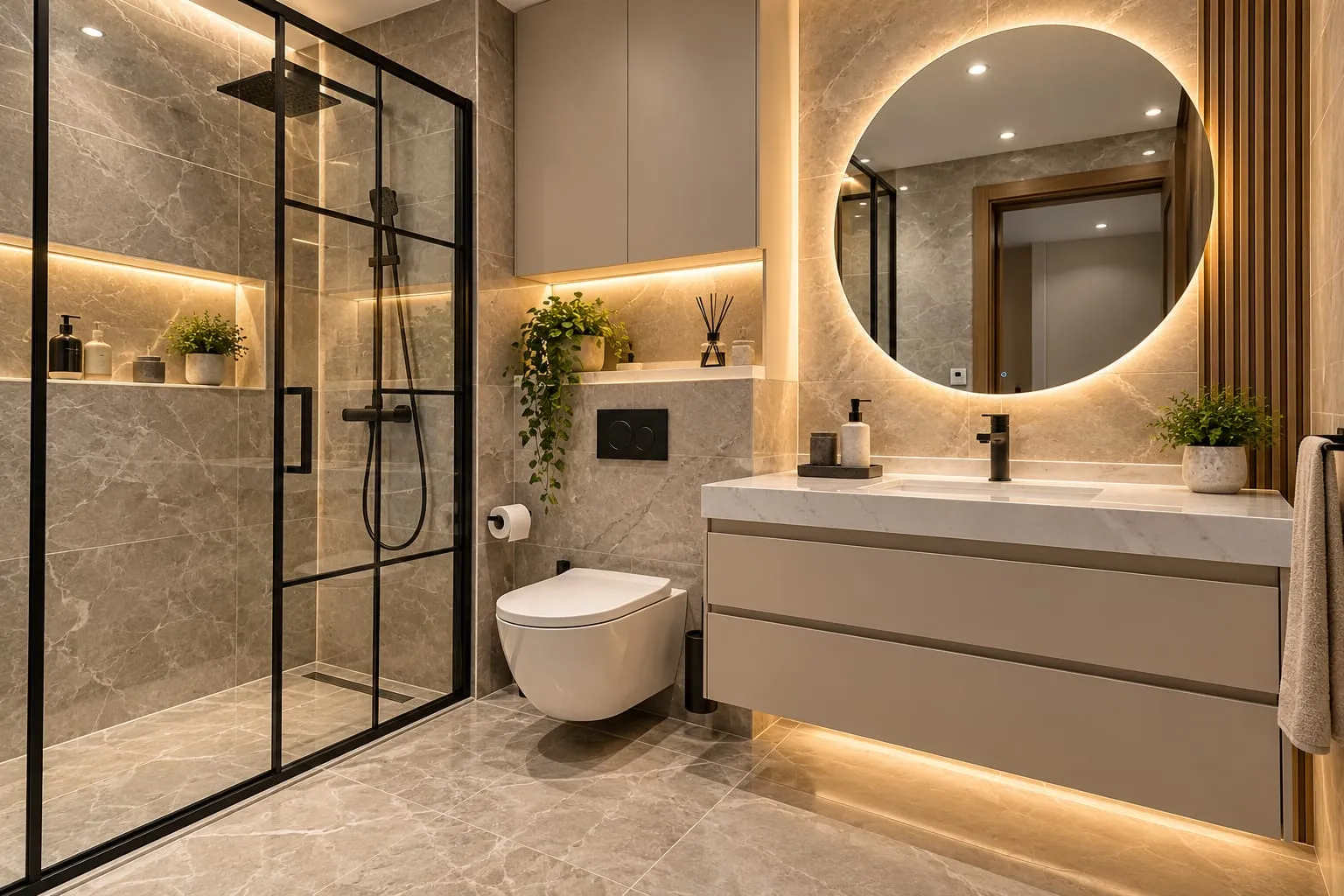 Antalya modern banyo yenileme ve tasarım hizmetleri– Antalya Hitit Yapı